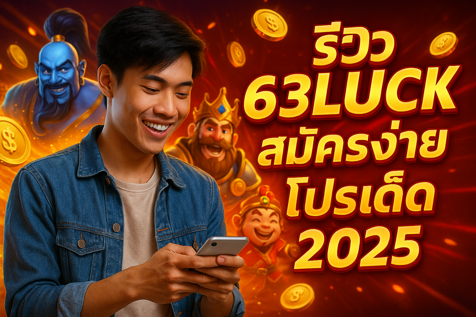 รีวิว 63LUCK สมัครง่าย โปรเด็ด 2025