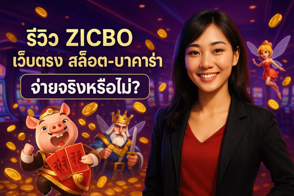 รีวิว ZICBO เว็บตรง สล็อต-บาคาร่า จ่ายจริงหรือไม่?