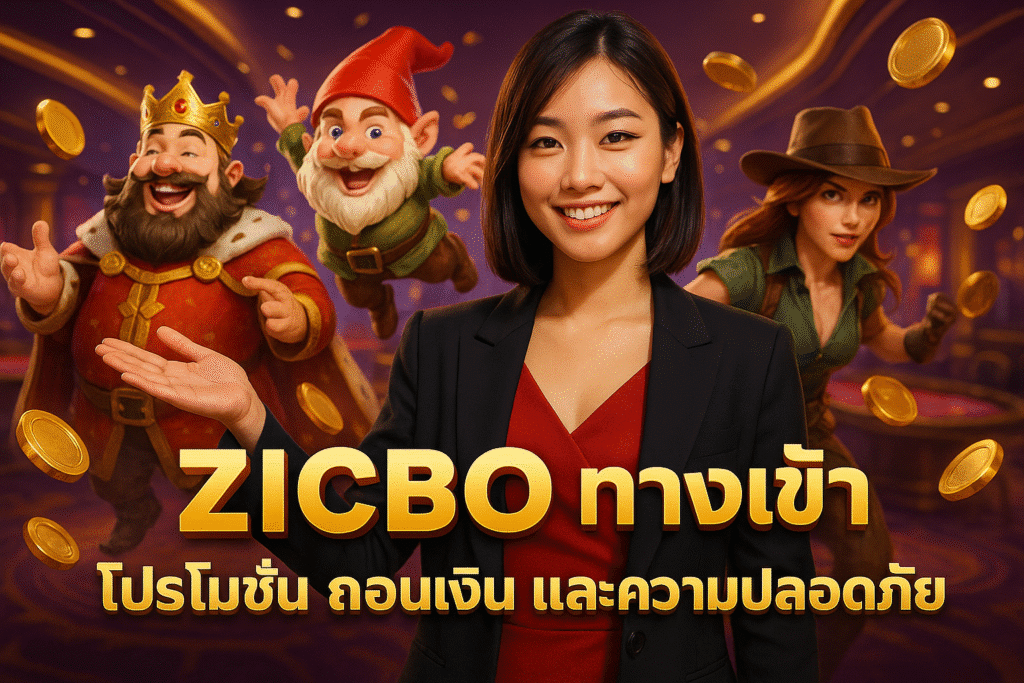 ZICBO ทางเข้า โปรโมชั่น ถอนเงิน และความปลอดภัย